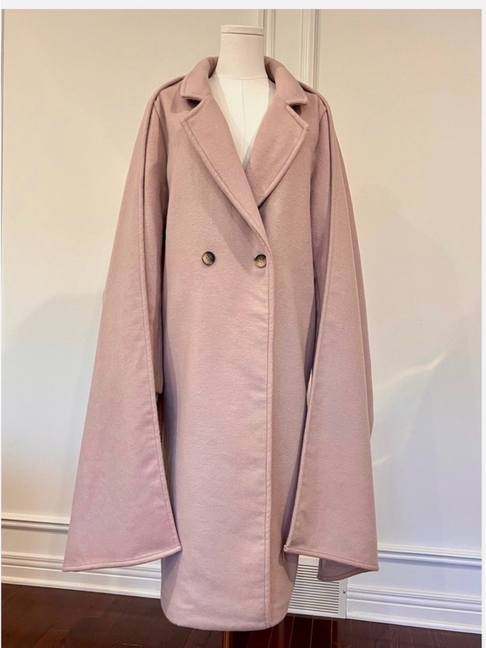 Rebecca Minkoff Wool blend Blush Pink Women's scarf Coat